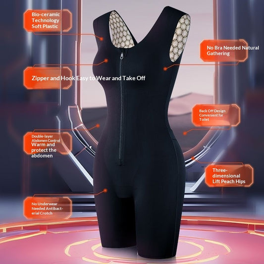 Mermaid Zipper Panel Tummy-Control & Buttock-Lifting Shapewear Pants