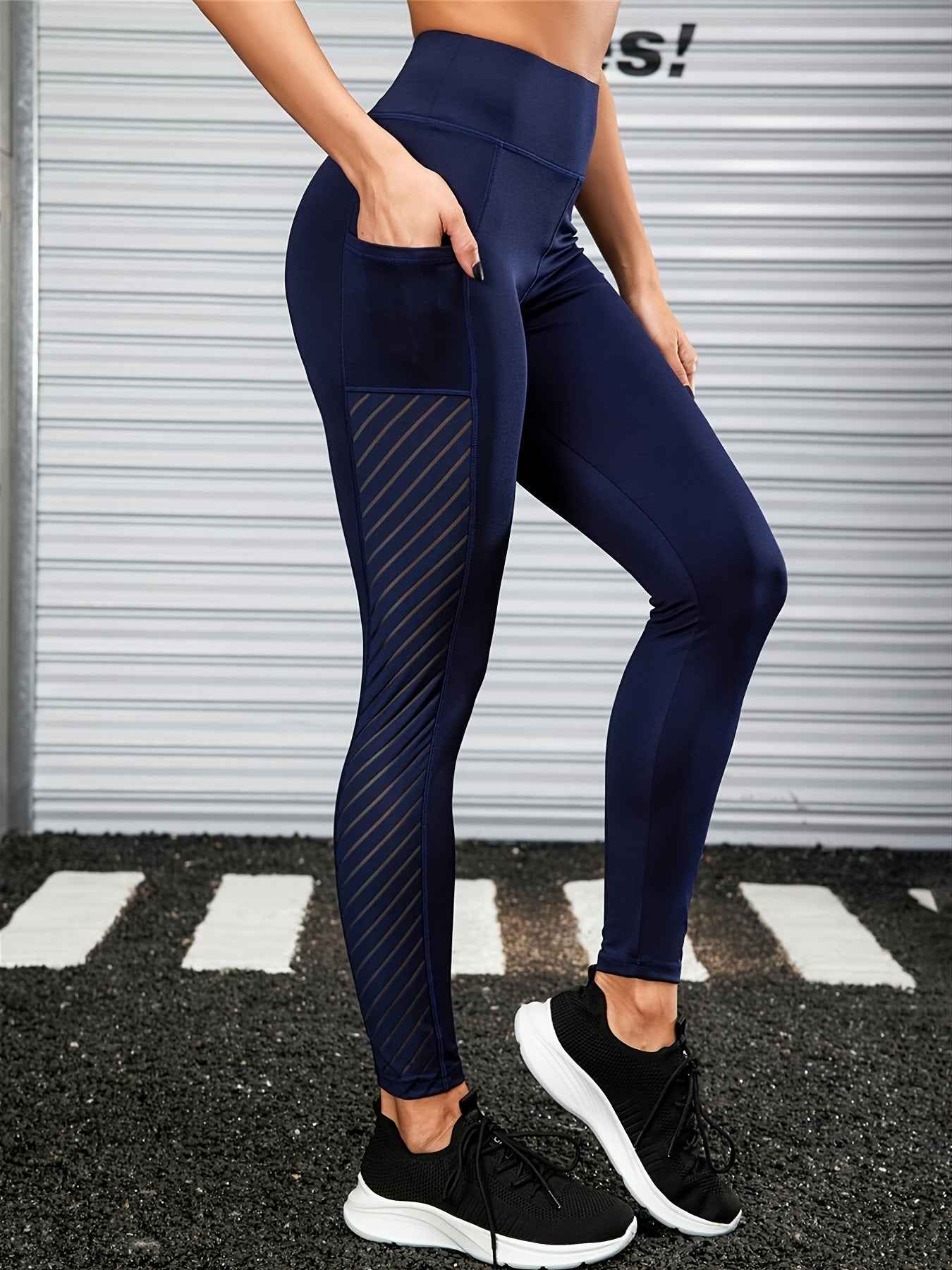 Womens Yoga Fitness Leggings Tight-Fitting Cropped Base Layer Pants