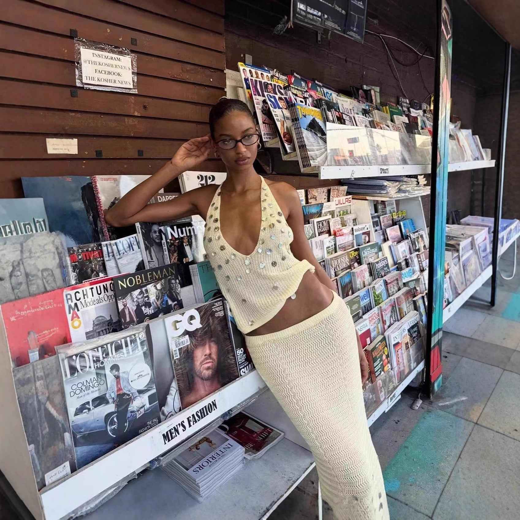 Elegant All-Match Sheath Skirt Suit For Women