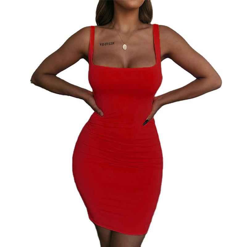 Solid-color Sheath Vest Camisole Plus Size Women's
