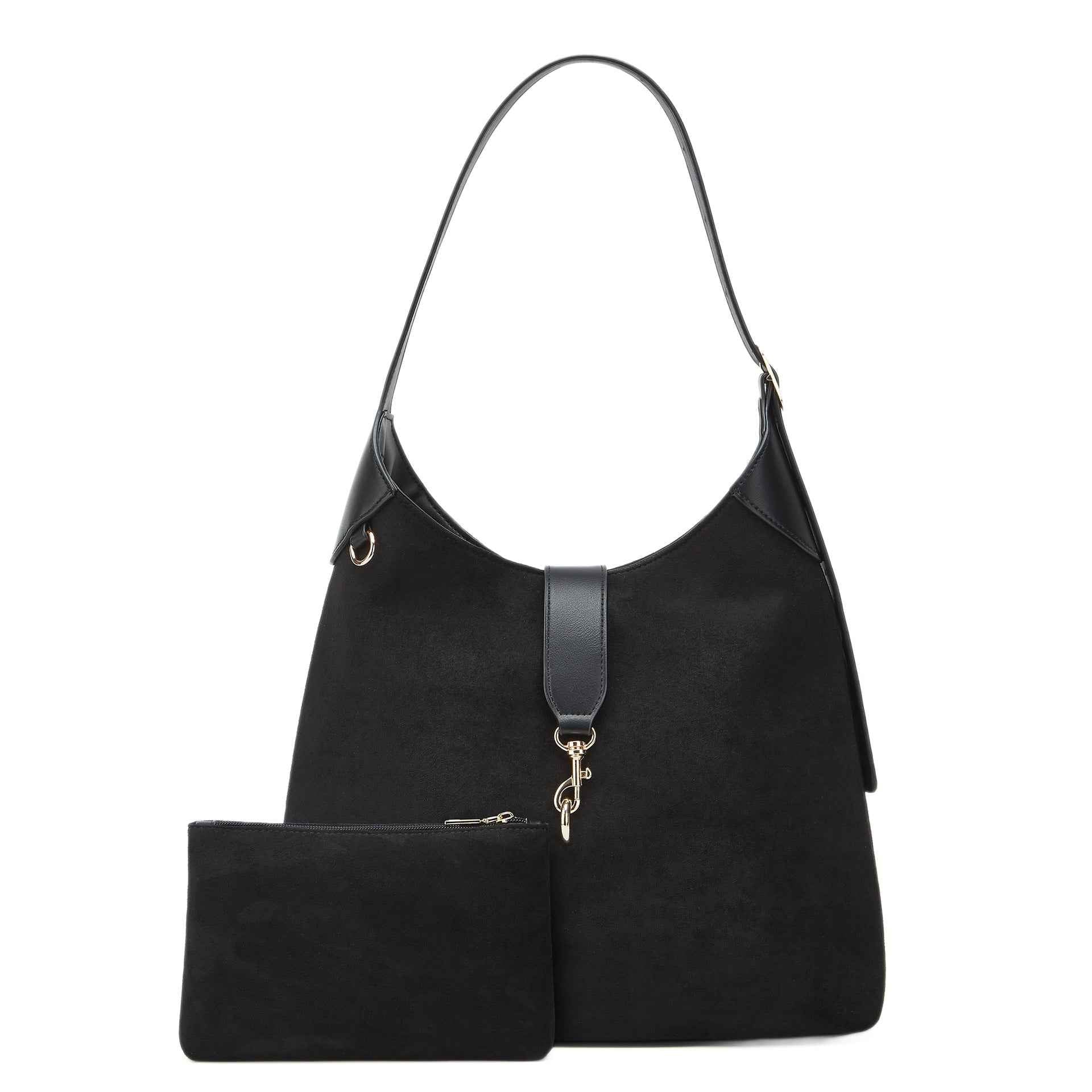 2026 Black soft leather tote bag, single-shoulder crossbody bag, large-capacity mother-and-child bag, women's bag