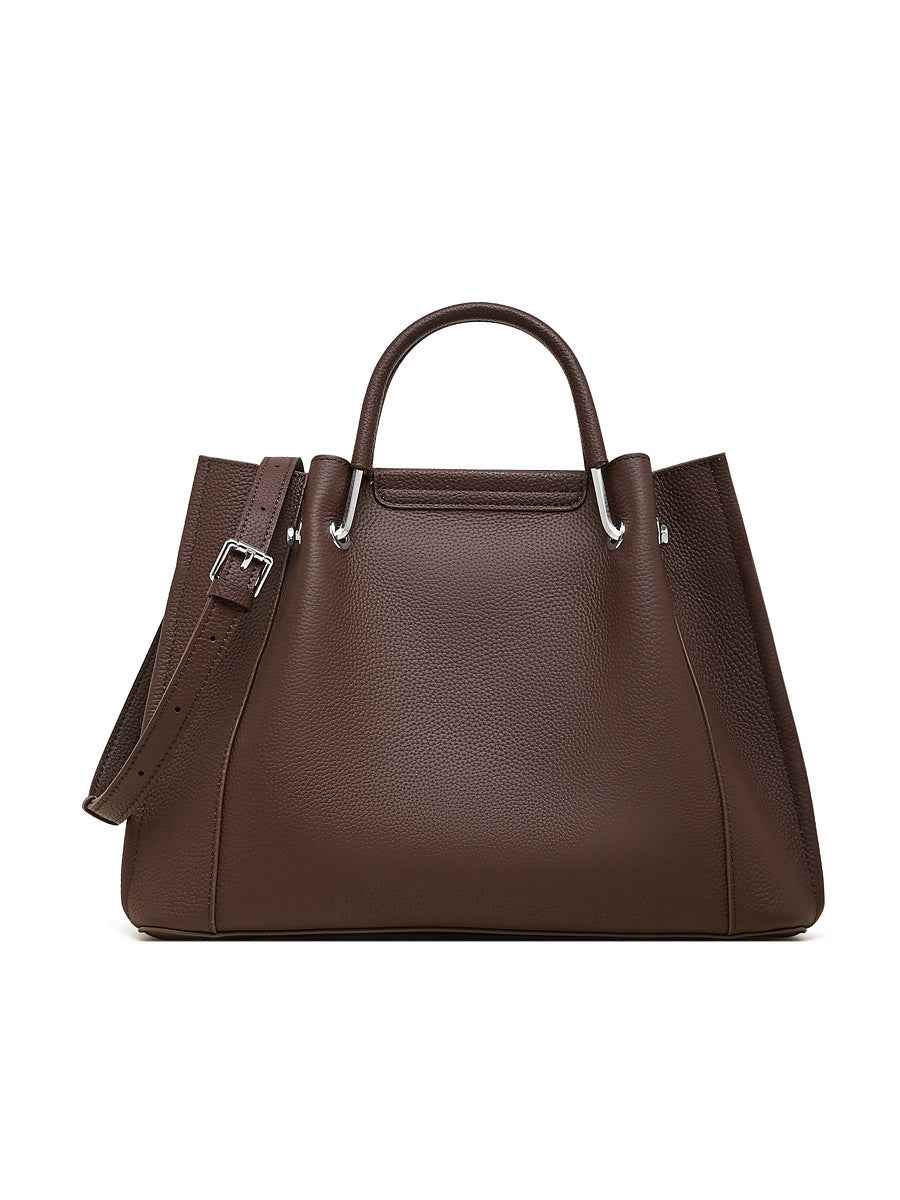 Textured large-capacity casual 2026 Textured stylish hand-held crossbody single-shoulder leather tote bag