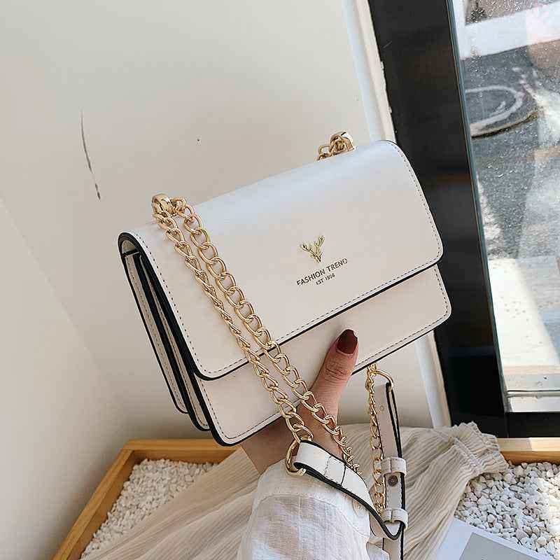 version single-shoulder bag design crossbody bag chain women's bag Chic all square bag for commuting