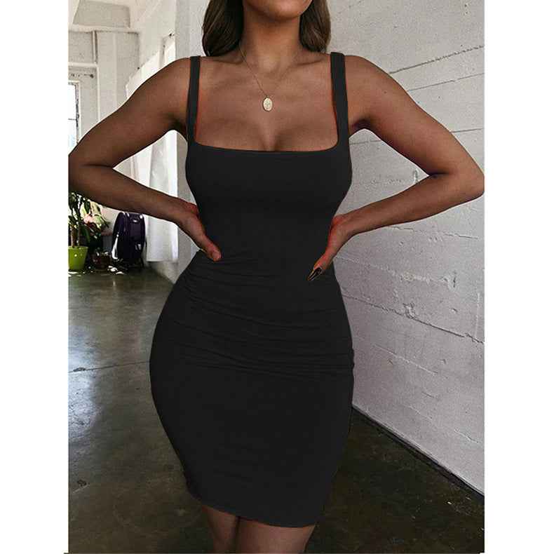 Solid-color Sheath Vest Camisole Plus Size Women's