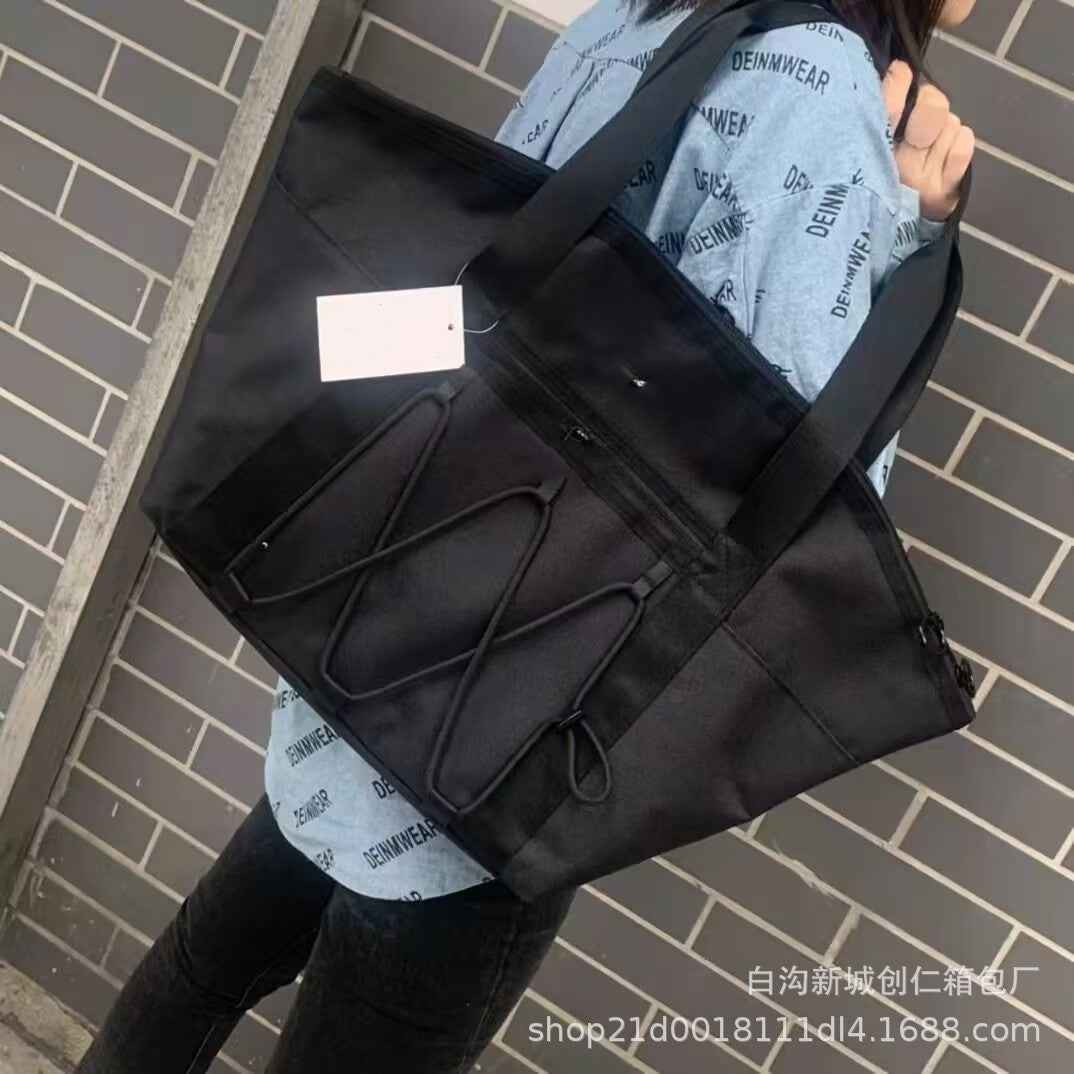 Tote bag, women's bag, casual storage, texture handbag, large capacity,  version single-shoulder crossbody bag