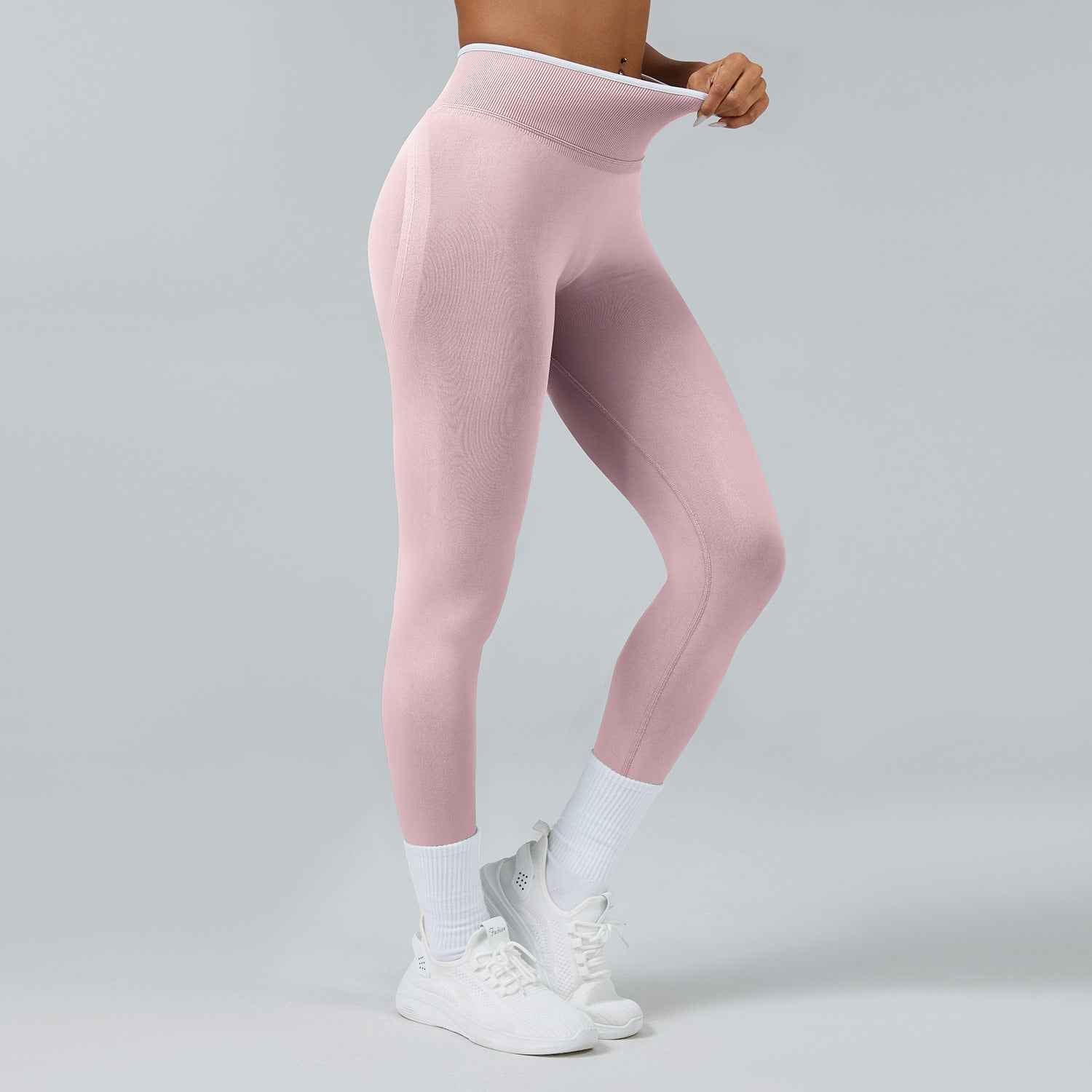Seamless Knitted Tight High Waist Quick-drying Sports Yoga Pants