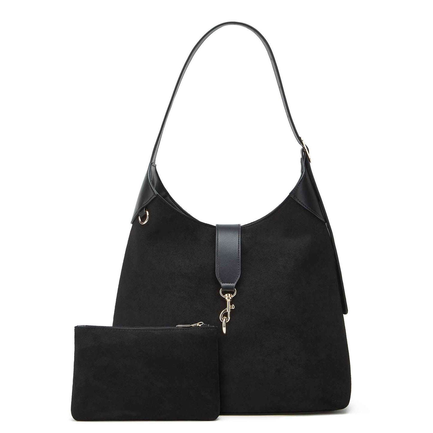 2026 Black soft leather tote bag, single-shoulder crossbody bag, large-capacity mother-and-child bag, women's bag