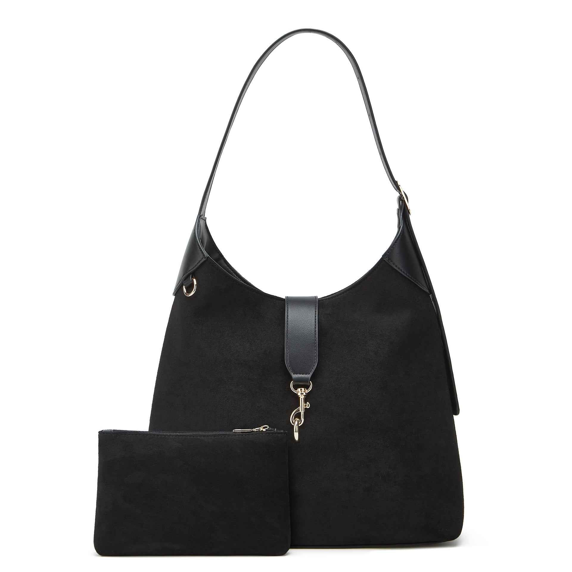 2026 Black soft leather tote bag, single-shoulder crossbody bag, large-capacity mother-and-child bag, women's bag