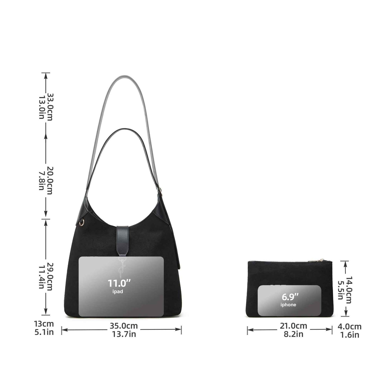 2026 Black soft leather tote bag, single-shoulder crossbody bag, large-capacity mother-and-child bag, women's bag