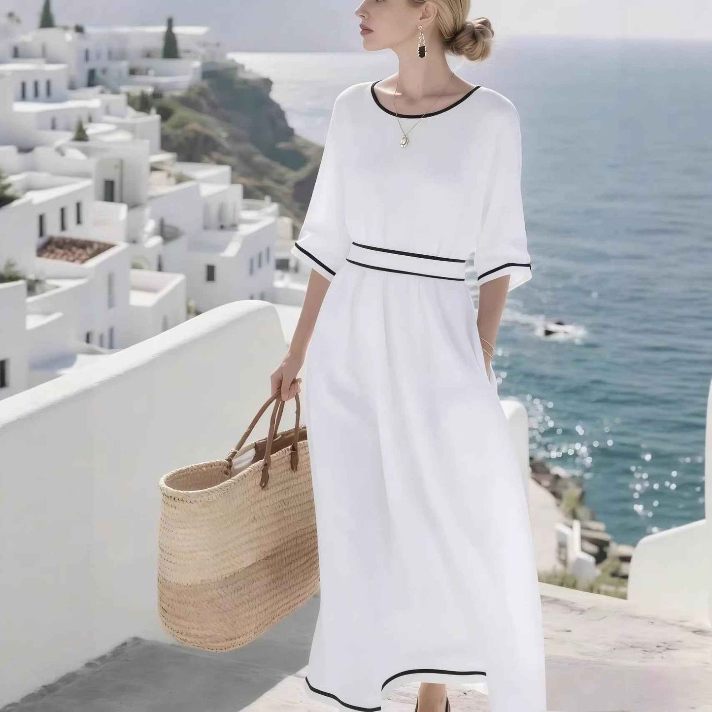 Women's Elegant Commuter Long Dress