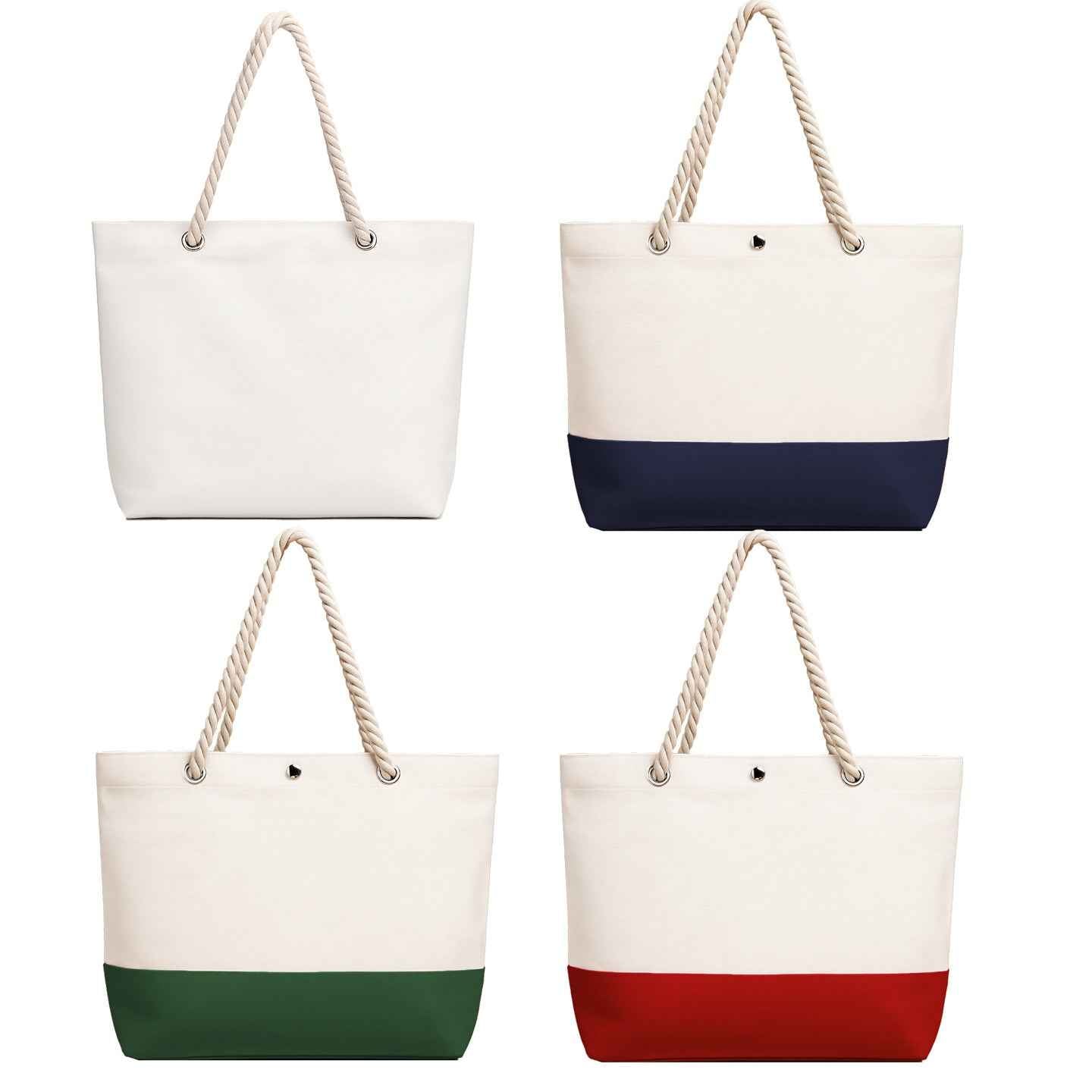 Canvas bags with LOGO printing upon request, pure cotton hand-held eco-friendly shopping bags with thickened printed characters for enterprises and schools
