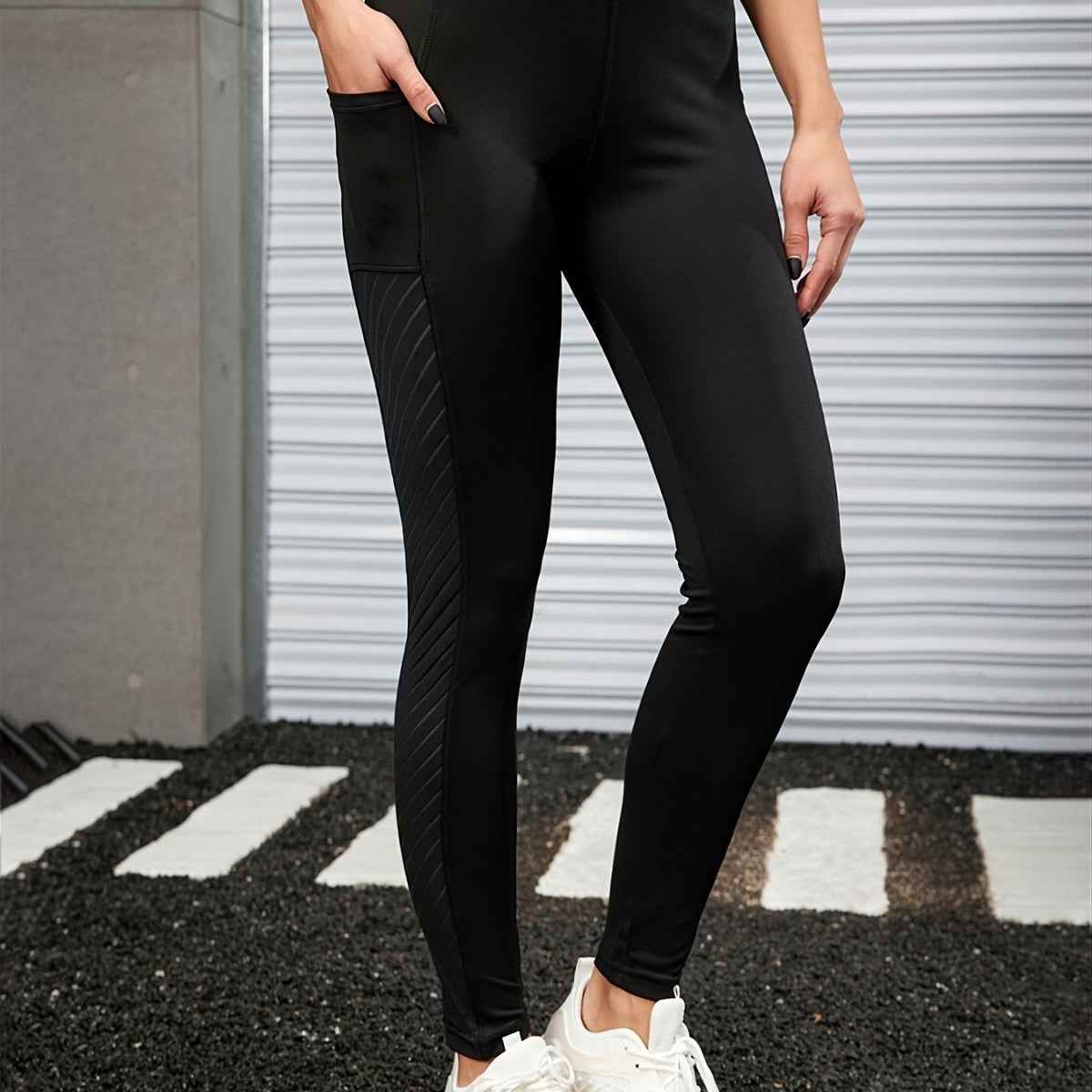 Womens Yoga Fitness Leggings Tight-Fitting Cropped Base Layer Pants