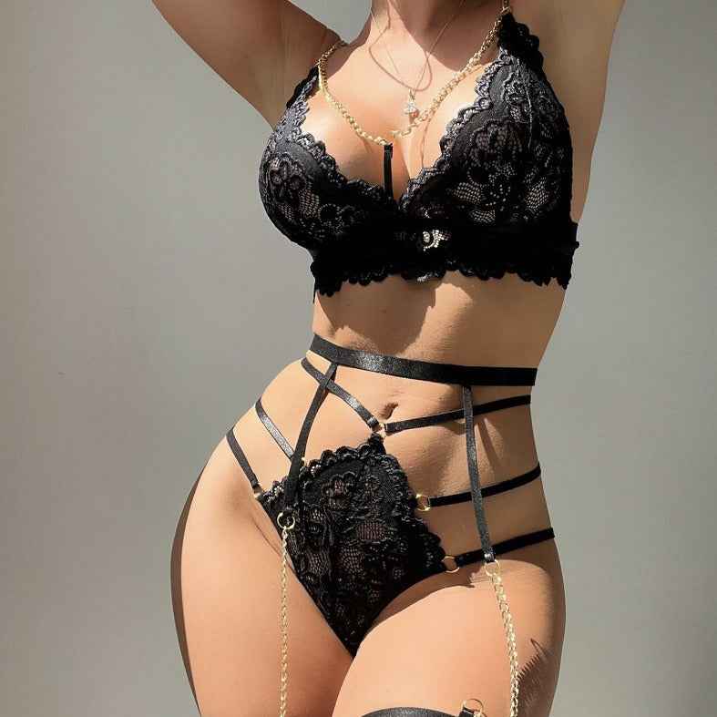 Sexy Underwear Sexy Women Lace Mesh Hollow Suit