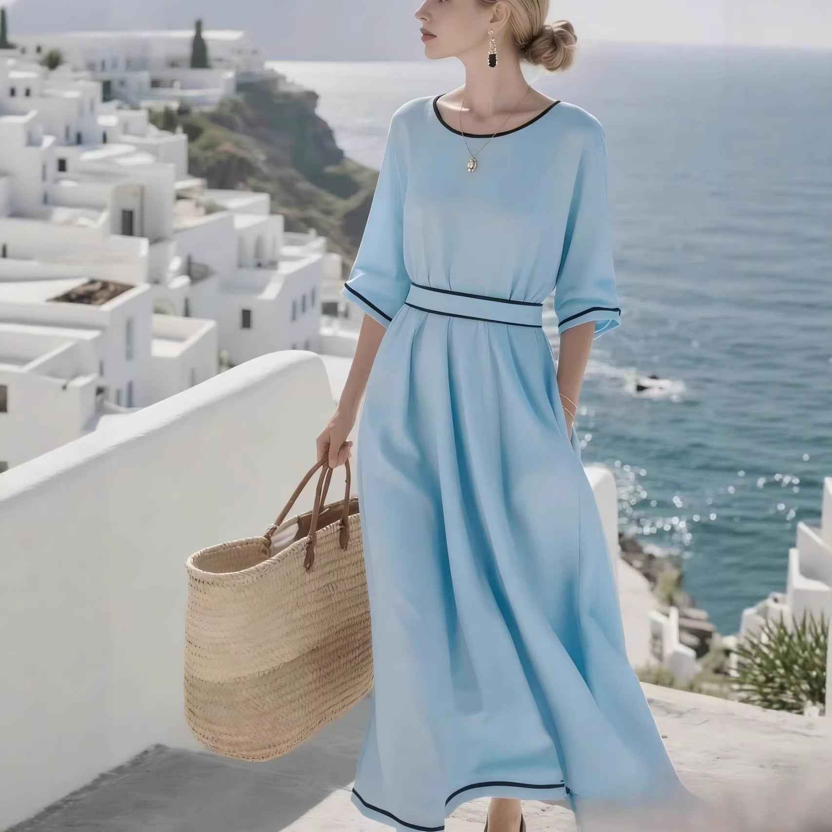 Women's Elegant Commuter Long Dress