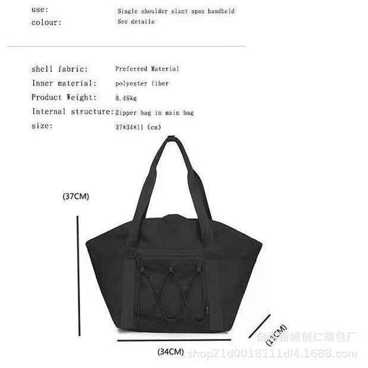 Tote bag, women's bag, casual storage, texture handbag, large capacity,  version single-shoulder crossbody bag