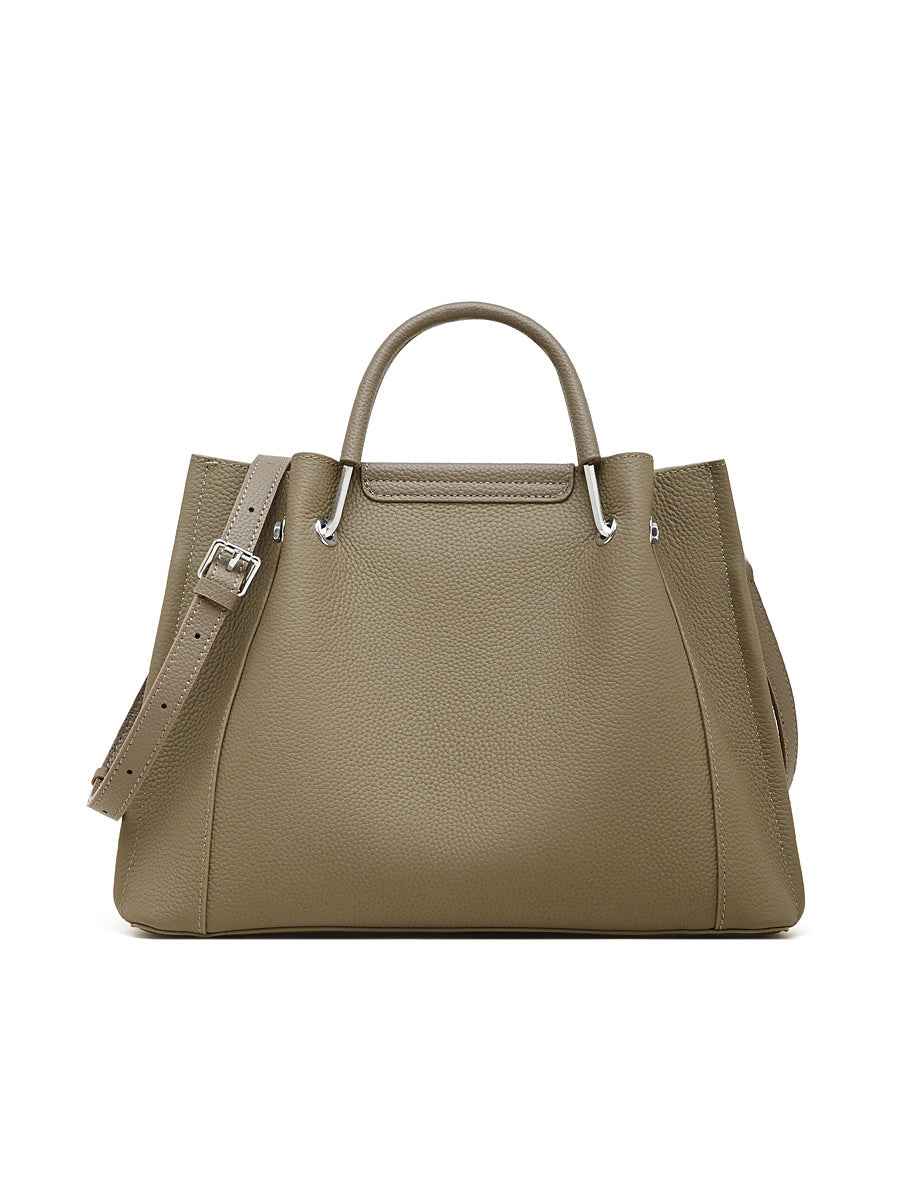 Textured large-capacity casual 2026 Textured stylish hand-held crossbody single-shoulder leather tote bag
